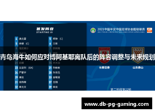 青岛海牛如何应对博阿基耶离队后的阵容调整与未来规划